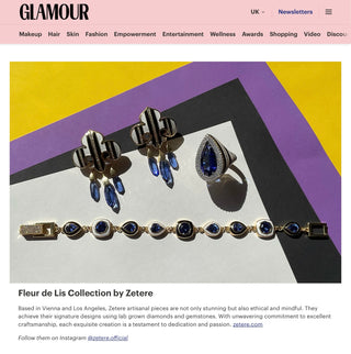 Zetere featured in Glamour UK September 2023 issue
